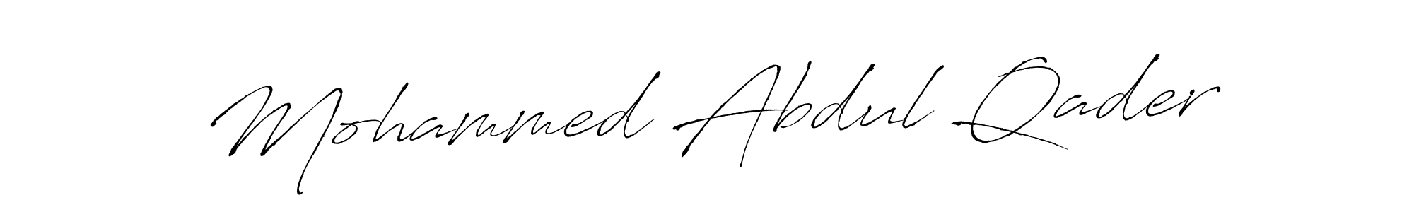 How to make Mohammed Abdul Qader signature? Antro_Vectra is a professional autograph style. Create handwritten signature for Mohammed Abdul Qader name. Mohammed Abdul Qader signature style 6 images and pictures png