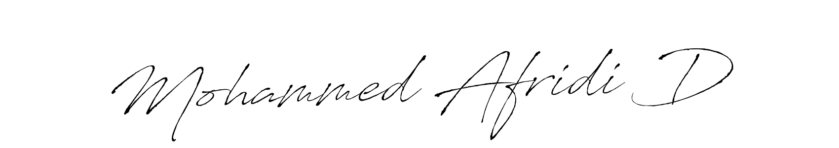 How to make Mohammed Afridi D signature? Antro_Vectra is a professional autograph style. Create handwritten signature for Mohammed Afridi D name. Mohammed Afridi D signature style 6 images and pictures png