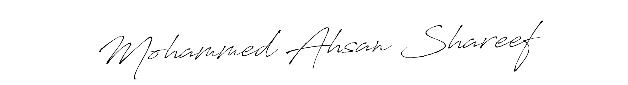 This is the best signature style for the Mohammed Ahsan Shareef name. Also you like these signature font (Antro_Vectra). Mix name signature. Mohammed Ahsan Shareef signature style 6 images and pictures png