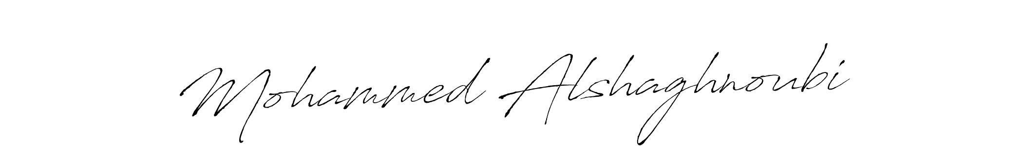 Mohammed Alshaghnoubi stylish signature style. Best Handwritten Sign (Antro_Vectra) for my name. Handwritten Signature Collection Ideas for my name Mohammed Alshaghnoubi. Mohammed Alshaghnoubi signature style 6 images and pictures png