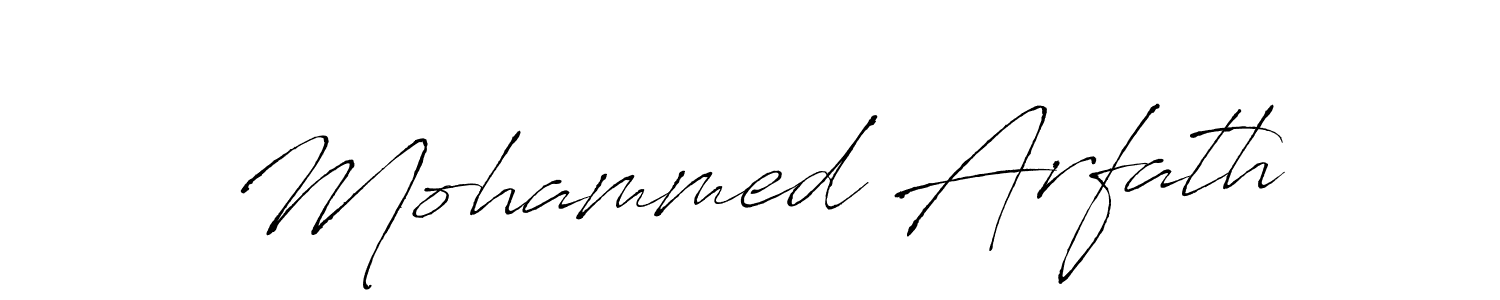 Use a signature maker to create a handwritten signature online. With this signature software, you can design (Antro_Vectra) your own signature for name Mohammed Arfath. Mohammed Arfath signature style 6 images and pictures png