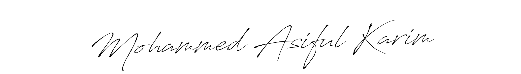 Antro_Vectra is a professional signature style that is perfect for those who want to add a touch of class to their signature. It is also a great choice for those who want to make their signature more unique. Get Mohammed Asiful Karim name to fancy signature for free. Mohammed Asiful Karim signature style 6 images and pictures png