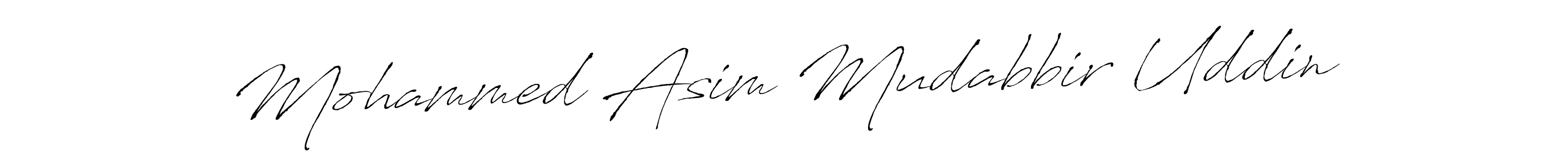 Mohammed Asim Mudabbir Uddin stylish signature style. Best Handwritten Sign (Antro_Vectra) for my name. Handwritten Signature Collection Ideas for my name Mohammed Asim Mudabbir Uddin. Mohammed Asim Mudabbir Uddin signature style 6 images and pictures png