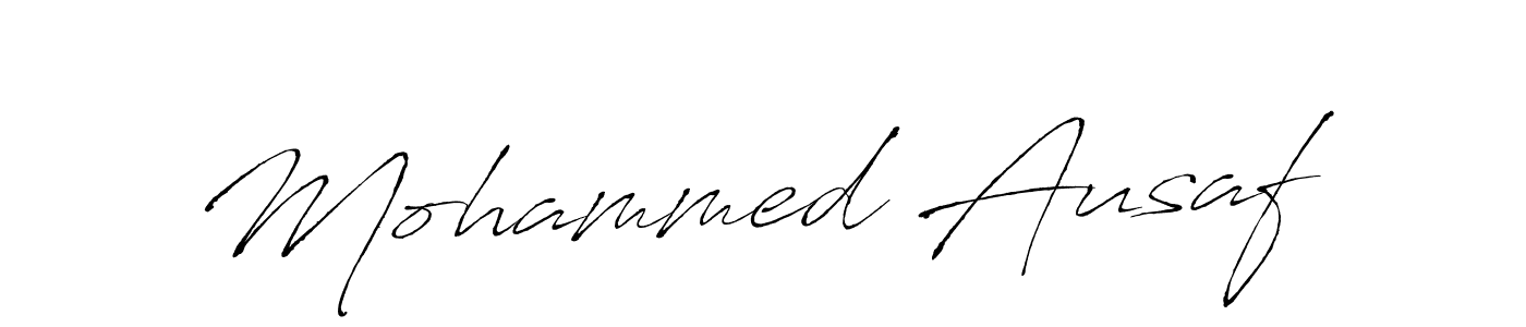 Mohammed Ausaf stylish signature style. Best Handwritten Sign (Antro_Vectra) for my name. Handwritten Signature Collection Ideas for my name Mohammed Ausaf. Mohammed Ausaf signature style 6 images and pictures png