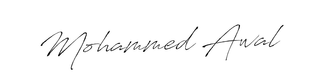 Create a beautiful signature design for name Mohammed Awal. With this signature (Antro_Vectra) fonts, you can make a handwritten signature for free. Mohammed Awal signature style 6 images and pictures png