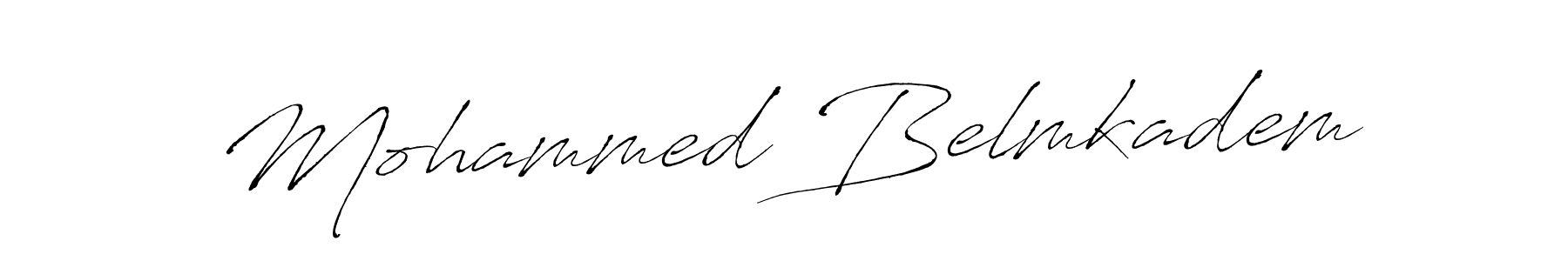 How to make Mohammed Belmkadem name signature. Use Antro_Vectra style for creating short signs online. This is the latest handwritten sign. Mohammed Belmkadem signature style 6 images and pictures png