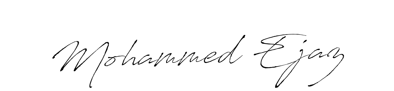 This is the best signature style for the Mohammed Ejaz name. Also you like these signature font (Antro_Vectra). Mix name signature. Mohammed Ejaz signature style 6 images and pictures png