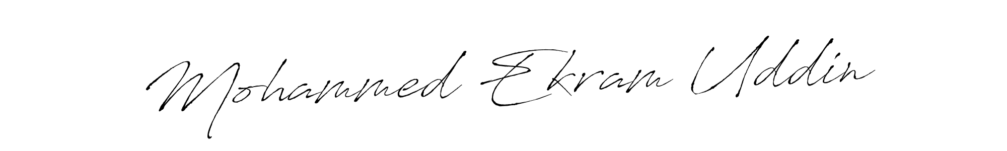 Design your own signature with our free online signature maker. With this signature software, you can create a handwritten (Antro_Vectra) signature for name Mohammed Ekram Uddin. Mohammed Ekram Uddin signature style 6 images and pictures png