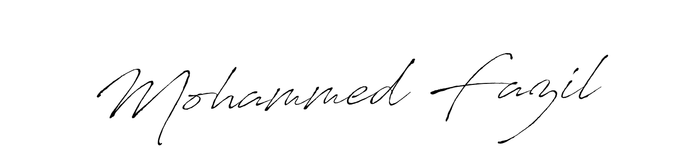 Also we have Mohammed Fazil name is the best signature style. Create professional handwritten signature collection using Antro_Vectra autograph style. Mohammed Fazil signature style 6 images and pictures png