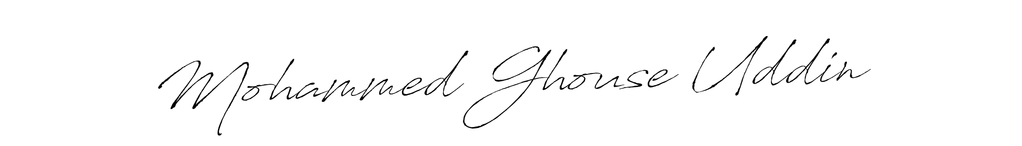 Design your own signature with our free online signature maker. With this signature software, you can create a handwritten (Antro_Vectra) signature for name Mohammed Ghouse Uddin. Mohammed Ghouse Uddin signature style 6 images and pictures png