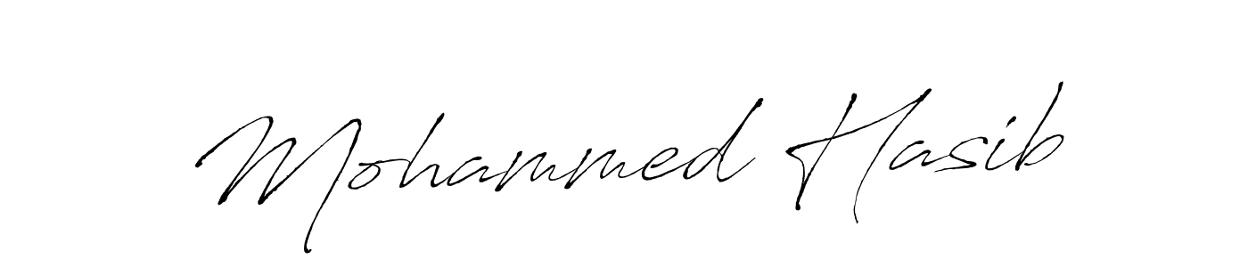 Mohammed Hasib stylish signature style. Best Handwritten Sign (Antro_Vectra) for my name. Handwritten Signature Collection Ideas for my name Mohammed Hasib. Mohammed Hasib signature style 6 images and pictures png