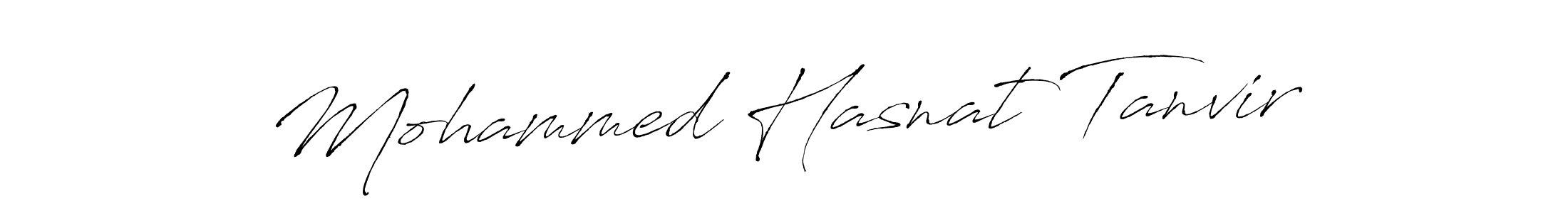 Design your own signature with our free online signature maker. With this signature software, you can create a handwritten (Antro_Vectra) signature for name Mohammed Hasnat Tanvir. Mohammed Hasnat Tanvir signature style 6 images and pictures png