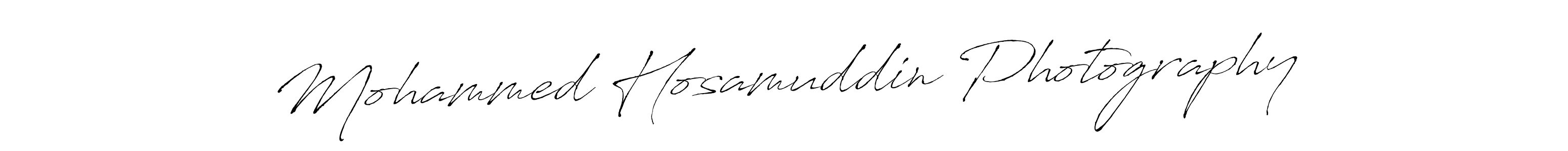 Mohammed Hosamuddin Photography stylish signature style. Best Handwritten Sign (Antro_Vectra) for my name. Handwritten Signature Collection Ideas for my name Mohammed Hosamuddin Photography. Mohammed Hosamuddin Photography signature style 6 images and pictures png