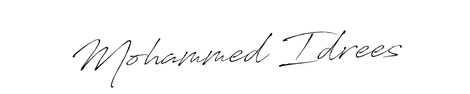 Make a beautiful signature design for name Mohammed Idrees. Use this online signature maker to create a handwritten signature for free. Mohammed Idrees signature style 6 images and pictures png