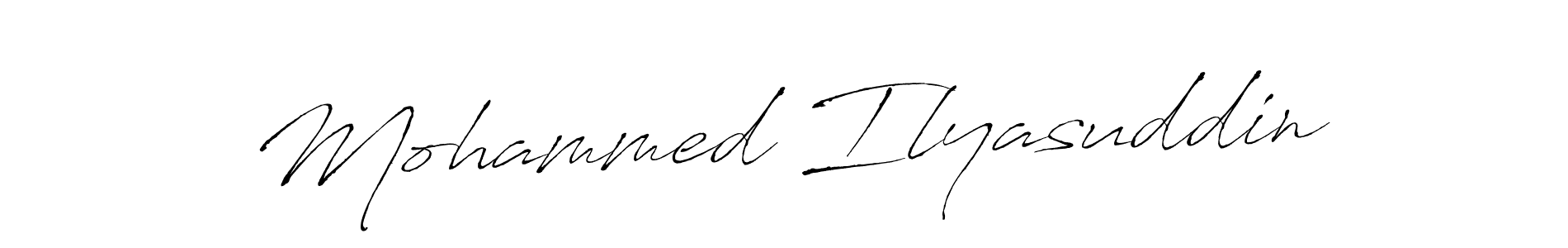 Design your own signature with our free online signature maker. With this signature software, you can create a handwritten (Antro_Vectra) signature for name Mohammed Ilyasuddin. Mohammed Ilyasuddin signature style 6 images and pictures png