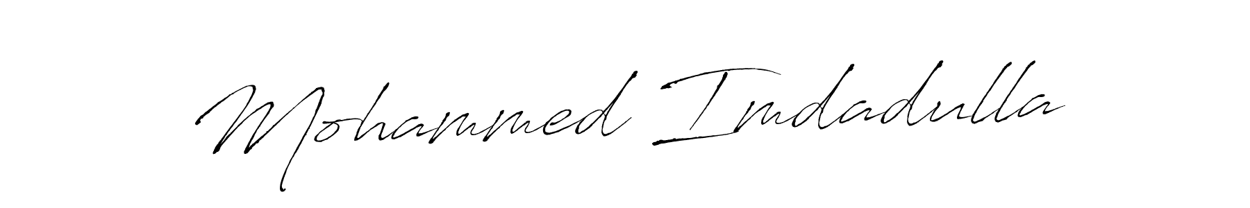 How to make Mohammed Imdadulla name signature. Use Antro_Vectra style for creating short signs online. This is the latest handwritten sign. Mohammed Imdadulla signature style 6 images and pictures png