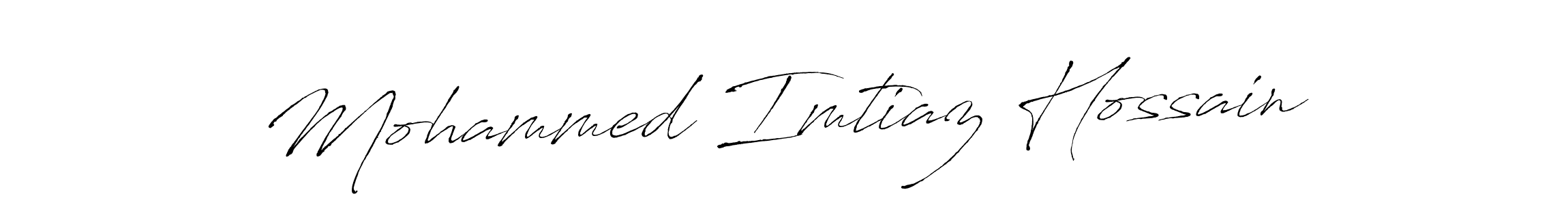 How to make Mohammed Imtiaz Hossain name signature. Use Antro_Vectra style for creating short signs online. This is the latest handwritten sign. Mohammed Imtiaz Hossain signature style 6 images and pictures png