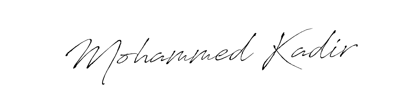 Mohammed Kadir stylish signature style. Best Handwritten Sign (Antro_Vectra) for my name. Handwritten Signature Collection Ideas for my name Mohammed Kadir. Mohammed Kadir signature style 6 images and pictures png