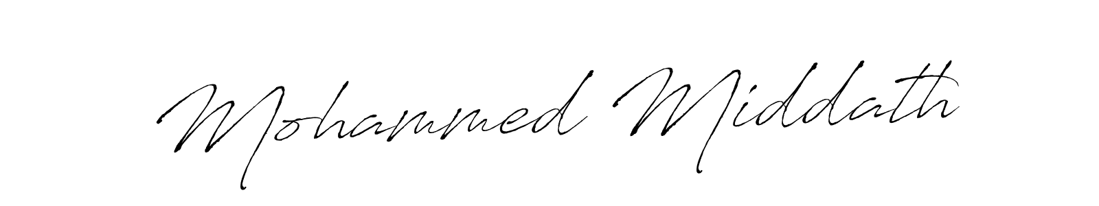 Create a beautiful signature design for name Mohammed Middath. With this signature (Antro_Vectra) fonts, you can make a handwritten signature for free. Mohammed Middath signature style 6 images and pictures png