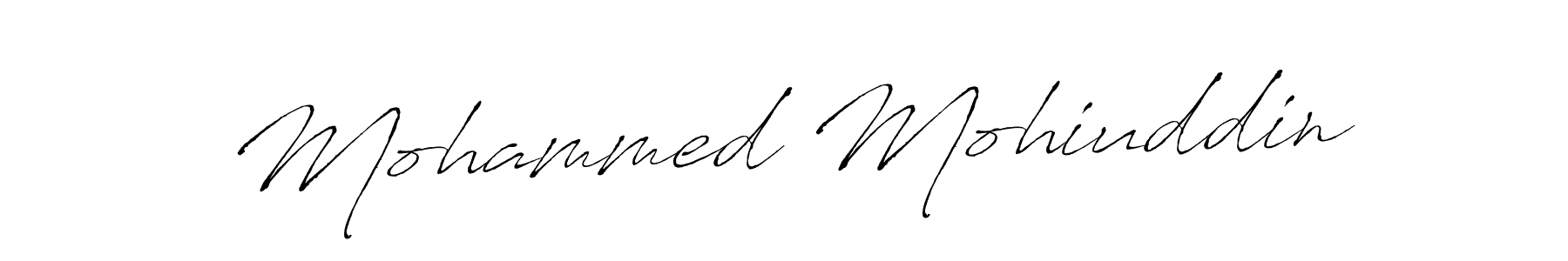 Design your own signature with our free online signature maker. With this signature software, you can create a handwritten (Antro_Vectra) signature for name Mohammed Mohiuddin. Mohammed Mohiuddin signature style 6 images and pictures png