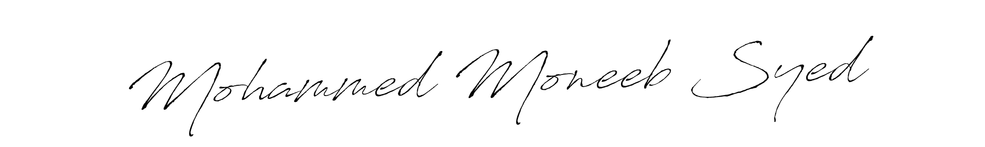 The best way (Antro_Vectra) to make a short signature is to pick only two or three words in your name. The name Mohammed Moneeb Syed include a total of six letters. For converting this name. Mohammed Moneeb Syed signature style 6 images and pictures png