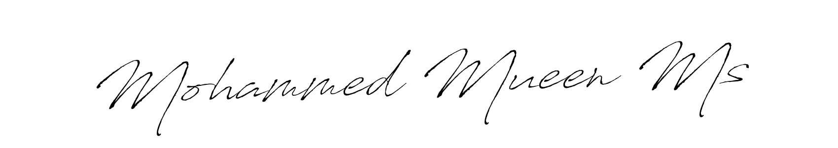 Mohammed Mueen Ms stylish signature style. Best Handwritten Sign (Antro_Vectra) for my name. Handwritten Signature Collection Ideas for my name Mohammed Mueen Ms. Mohammed Mueen Ms signature style 6 images and pictures png