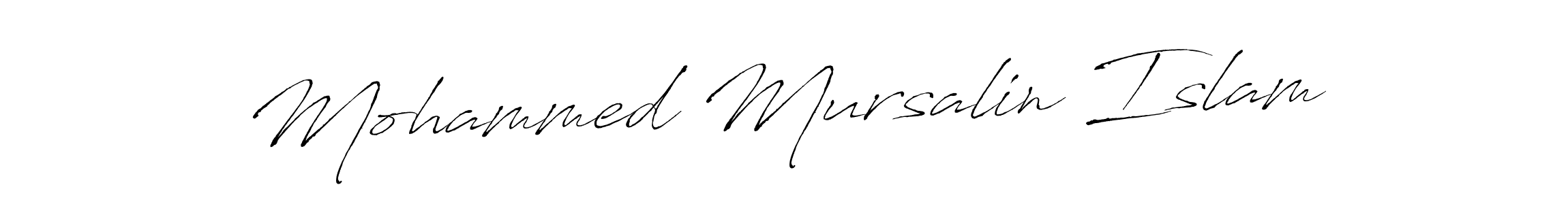 Also we have Mohammed Mursalin Islam name is the best signature style. Create professional handwritten signature collection using Antro_Vectra autograph style. Mohammed Mursalin Islam signature style 6 images and pictures png