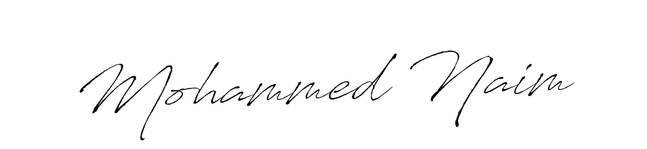 Mohammed Naim stylish signature style. Best Handwritten Sign (Antro_Vectra) for my name. Handwritten Signature Collection Ideas for my name Mohammed Naim. Mohammed Naim signature style 6 images and pictures png