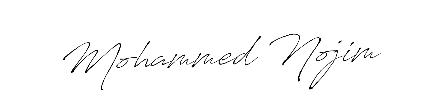 Also we have Mohammed Nojim name is the best signature style. Create professional handwritten signature collection using Antro_Vectra autograph style. Mohammed Nojim signature style 6 images and pictures png