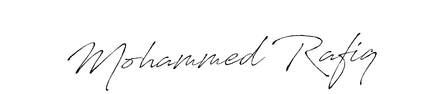 Mohammed Rafiq stylish signature style. Best Handwritten Sign (Antro_Vectra) for my name. Handwritten Signature Collection Ideas for my name Mohammed Rafiq. Mohammed Rafiq signature style 6 images and pictures png