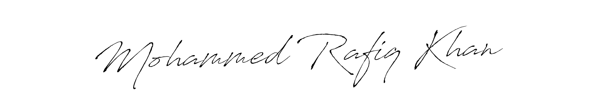 Also we have Mohammed Rafiq Khan name is the best signature style. Create professional handwritten signature collection using Antro_Vectra autograph style. Mohammed Rafiq Khan signature style 6 images and pictures png
