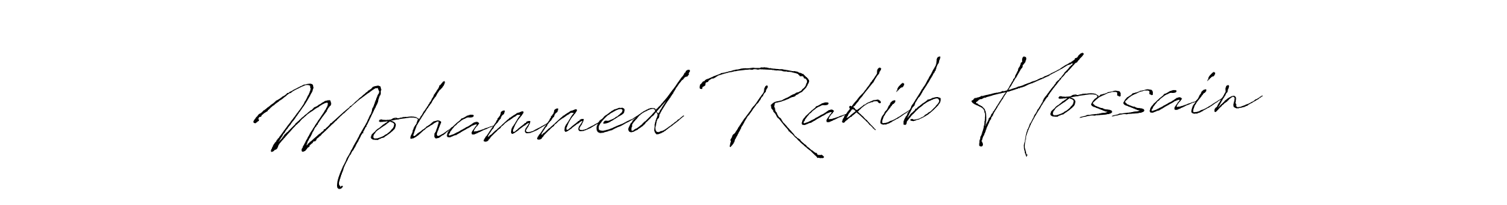 Create a beautiful signature design for name Mohammed Rakib Hossain. With this signature (Antro_Vectra) fonts, you can make a handwritten signature for free. Mohammed Rakib Hossain signature style 6 images and pictures png