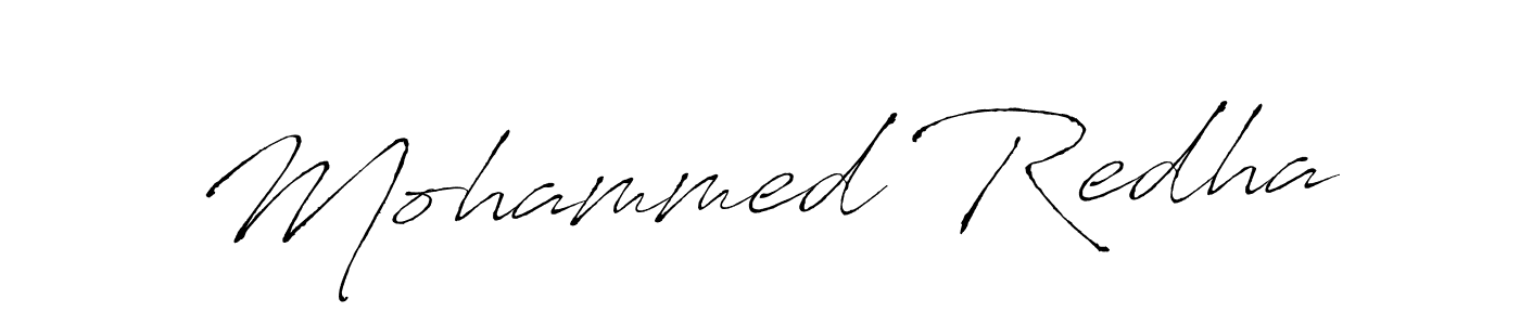 How to make Mohammed Redha signature? Antro_Vectra is a professional autograph style. Create handwritten signature for Mohammed Redha name. Mohammed Redha signature style 6 images and pictures png