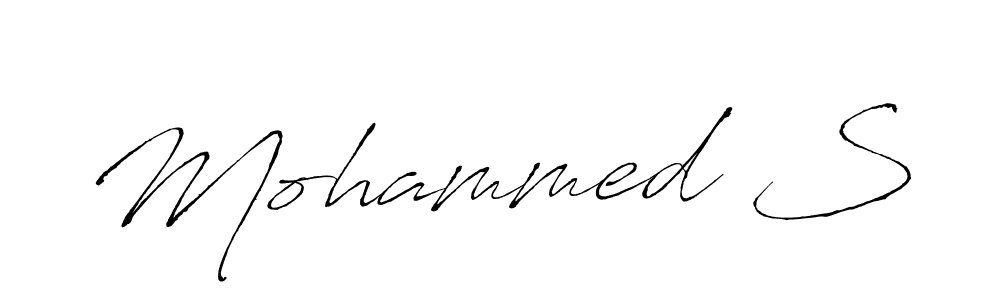It looks lik you need a new signature style for name Mohammed S. Design unique handwritten (Antro_Vectra) signature with our free signature maker in just a few clicks. Mohammed S signature style 6 images and pictures png