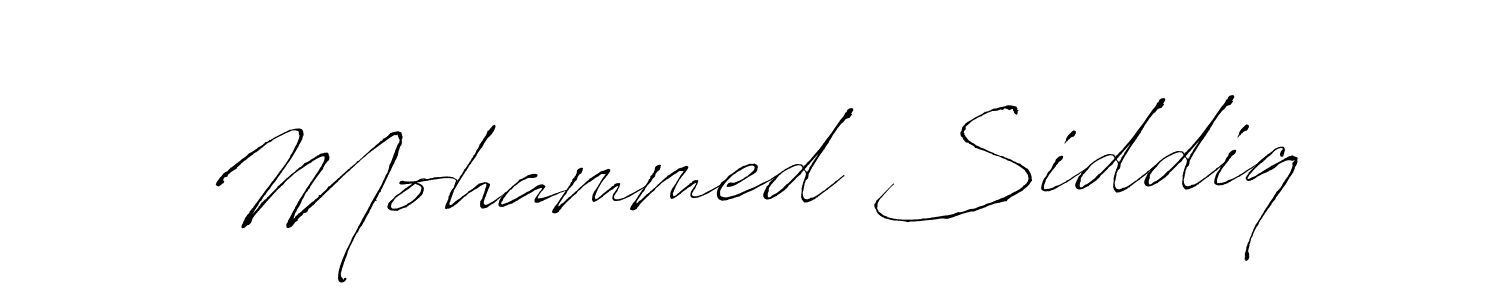 Create a beautiful signature design for name Mohammed Siddiq. With this signature (Antro_Vectra) fonts, you can make a handwritten signature for free. Mohammed Siddiq signature style 6 images and pictures png