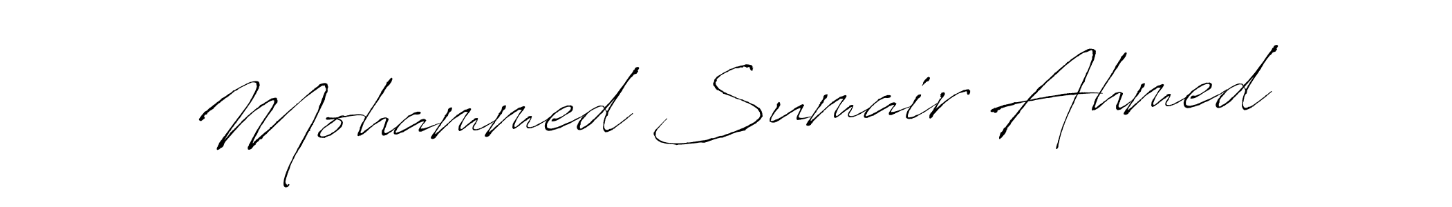 How to make Mohammed Sumair Ahmed signature? Antro_Vectra is a professional autograph style. Create handwritten signature for Mohammed Sumair Ahmed name. Mohammed Sumair Ahmed signature style 6 images and pictures png