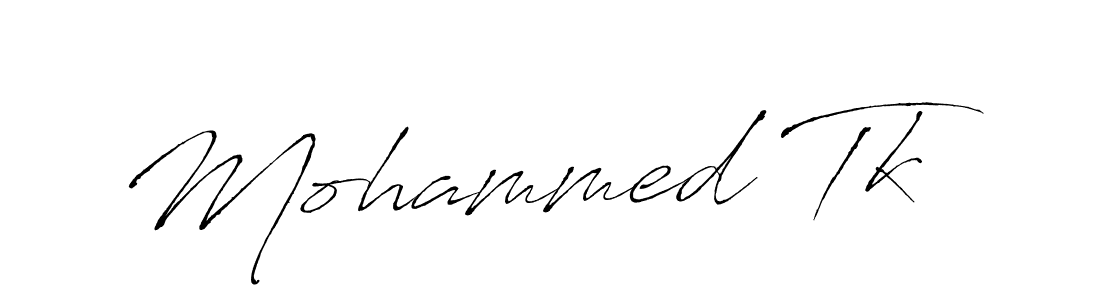 Mohammed Tk stylish signature style. Best Handwritten Sign (Antro_Vectra) for my name. Handwritten Signature Collection Ideas for my name Mohammed Tk. Mohammed Tk signature style 6 images and pictures png