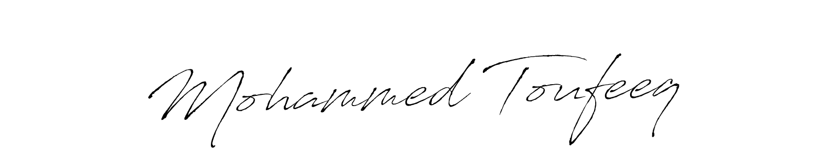The best way (Antro_Vectra) to make a short signature is to pick only two or three words in your name. The name Mohammed Toufeeq include a total of six letters. For converting this name. Mohammed Toufeeq signature style 6 images and pictures png