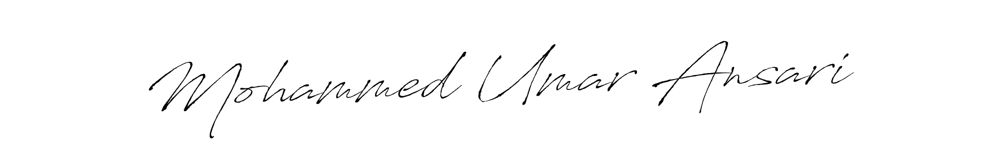 Antro_Vectra is a professional signature style that is perfect for those who want to add a touch of class to their signature. It is also a great choice for those who want to make their signature more unique. Get Mohammed Umar Ansari name to fancy signature for free. Mohammed Umar Ansari signature style 6 images and pictures png