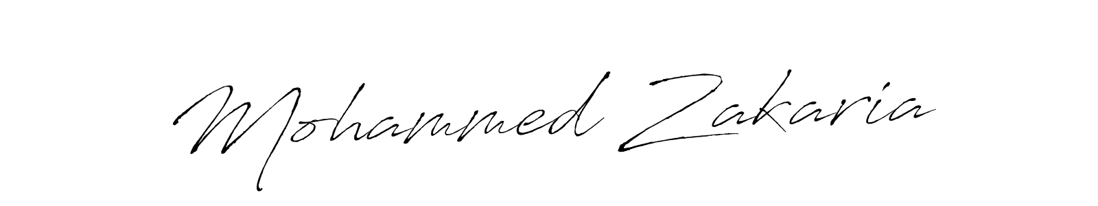 Create a beautiful signature design for name Mohammed Zakaria. With this signature (Antro_Vectra) fonts, you can make a handwritten signature for free. Mohammed Zakaria signature style 6 images and pictures png