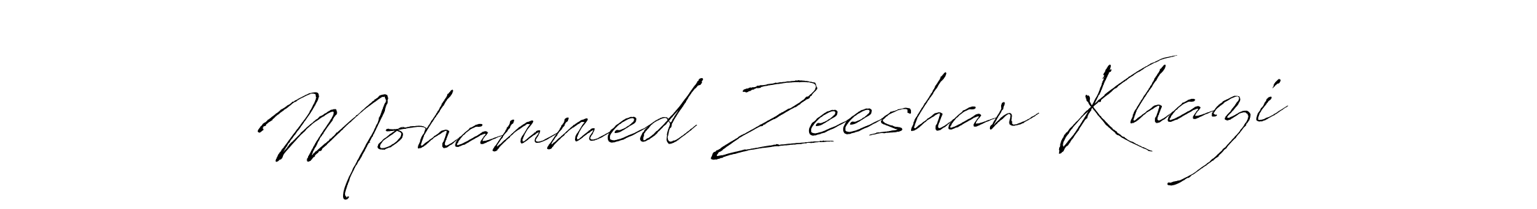 Design your own signature with our free online signature maker. With this signature software, you can create a handwritten (Antro_Vectra) signature for name Mohammed Zeeshan Khazi. Mohammed Zeeshan Khazi signature style 6 images and pictures png