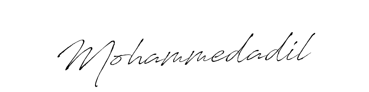 Make a beautiful signature design for name Mohammedadil. With this signature (Antro_Vectra) style, you can create a handwritten signature for free. Mohammedadil signature style 6 images and pictures png