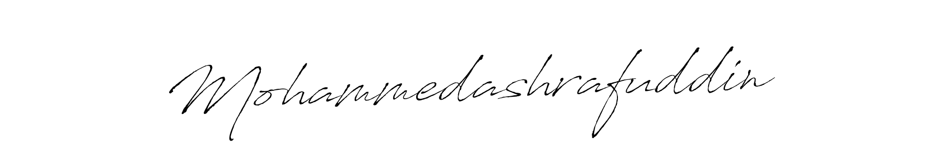 Also we have Mohammedashrafuddin name is the best signature style. Create professional handwritten signature collection using Antro_Vectra autograph style. Mohammedashrafuddin signature style 6 images and pictures png