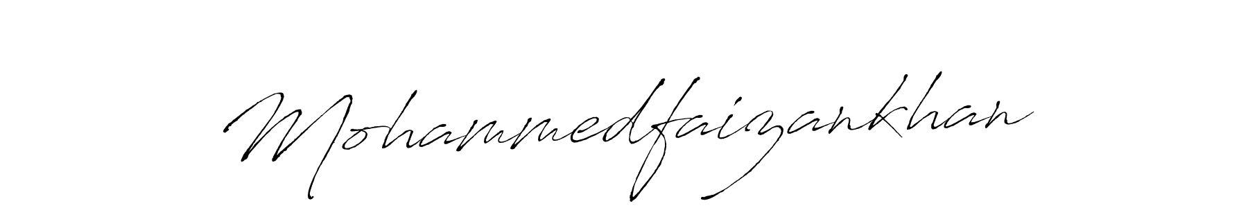 Design your own signature with our free online signature maker. With this signature software, you can create a handwritten (Antro_Vectra) signature for name Mohammedfaizankhan. Mohammedfaizankhan signature style 6 images and pictures png