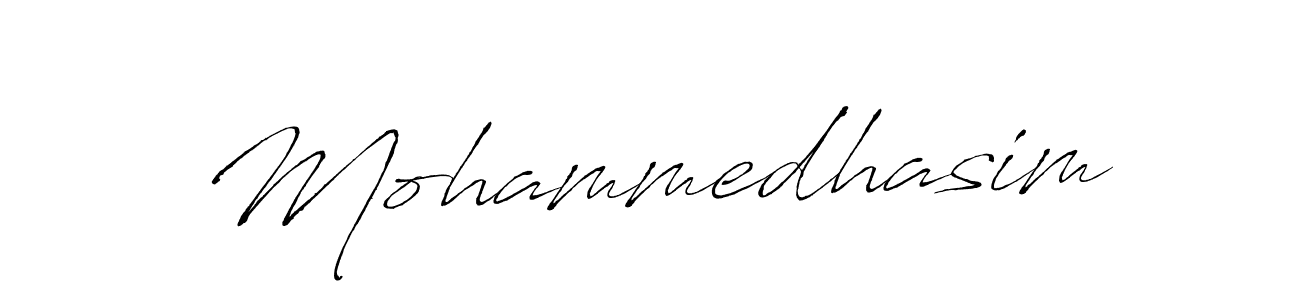 Also we have Mohammedhasim name is the best signature style. Create professional handwritten signature collection using Antro_Vectra autograph style. Mohammedhasim signature style 6 images and pictures png
