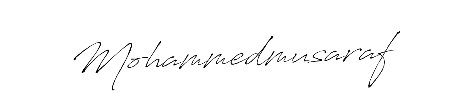 Make a beautiful signature design for name Mohammedmusaraf. With this signature (Antro_Vectra) style, you can create a handwritten signature for free. Mohammedmusaraf signature style 6 images and pictures png