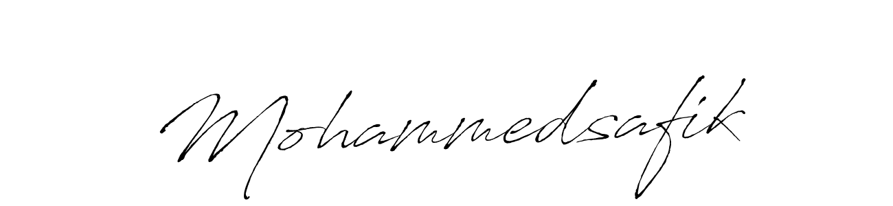 Also we have Mohammedsafik name is the best signature style. Create professional handwritten signature collection using Antro_Vectra autograph style. Mohammedsafik signature style 6 images and pictures png