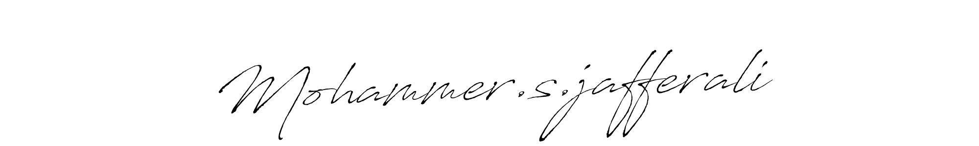 Mohammer.s.jafferali stylish signature style. Best Handwritten Sign (Antro_Vectra) for my name. Handwritten Signature Collection Ideas for my name Mohammer.s.jafferali. Mohammer.s.jafferali signature style 6 images and pictures png