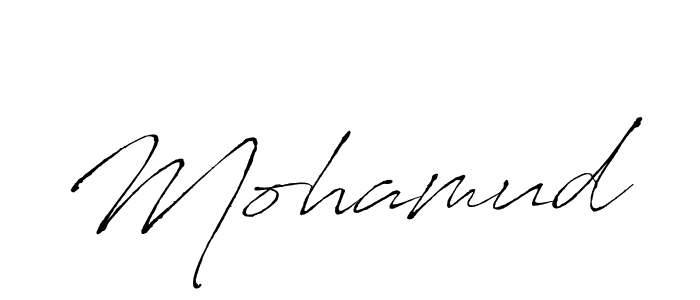 Create a beautiful signature design for name Mohamud. With this signature (Antro_Vectra) fonts, you can make a handwritten signature for free. Mohamud signature style 6 images and pictures png