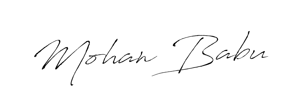 Use a signature maker to create a handwritten signature online. With this signature software, you can design (Antro_Vectra) your own signature for name Mohan Babu. Mohan Babu signature style 6 images and pictures png